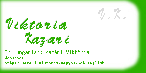 viktoria kazari business card